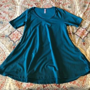 LuLaRoe XXS Perfect Tee - solid teal